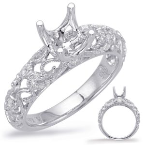 White Gold Engagement Ring White Gold Engagement Ring