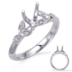 White Gold Diamond Engagement Ring