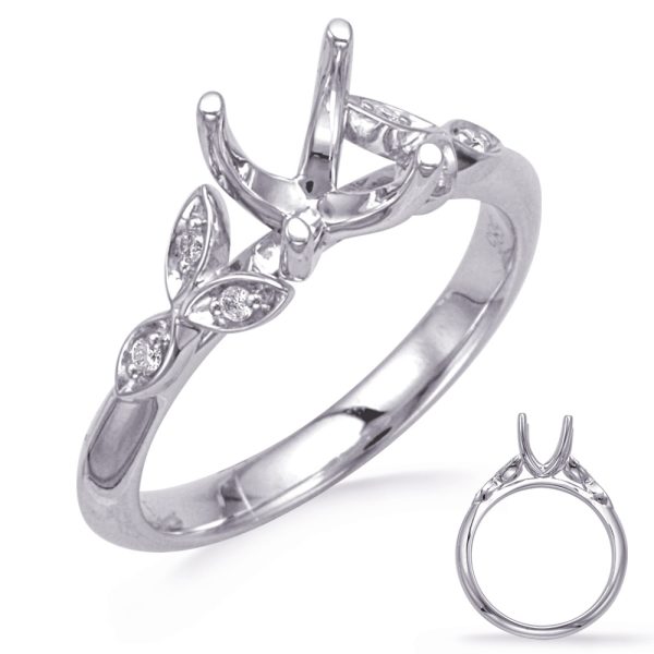 White Gold Diamond Engagement Ring