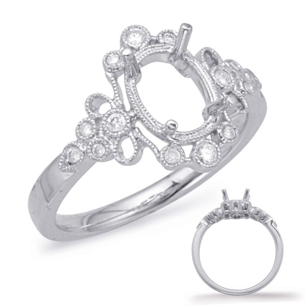Platinum Halo Engagement Ring