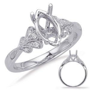 White Gold Engagement Ring White Gold Engagement Ring