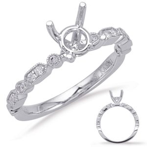 White Gold Engagement Ring White Gold Engagement Ring