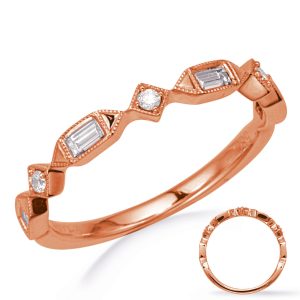 Rose Gold Diamond Wedding Band
