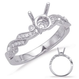 White Gold Engagement Ring White Gold Engagement Ring