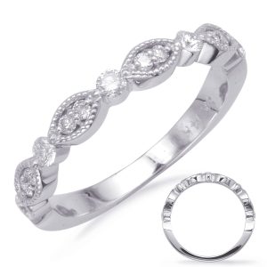 White Gold Matching Band