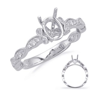 White Gold Engagement Ring White Gold Engagement Ring