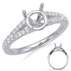 White Gold Engagement Ring White Gold Engagement Ring