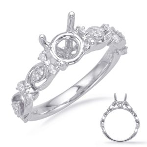 White Gold Engagement Ring White Gold Engagement Ring