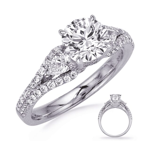 White Gold Semi Mounting