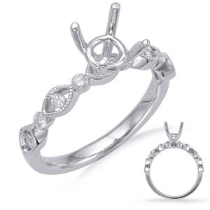 White Gold Engagement Ring White Gold Engagement Ring