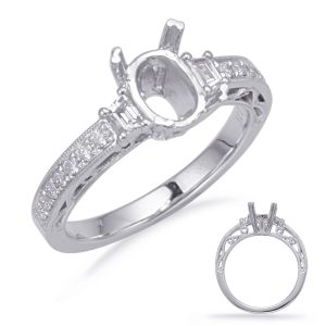 White Gold Engagement Ring White Gold Engagement Ring