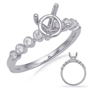 White Gold Engagement Ring White Gold Engagement Ring