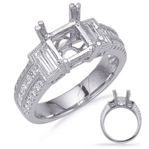 White Gold Engagement Ring White Gold Engagement Ring