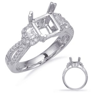 White Gold Engagement Ring White Gold Engagement Ring