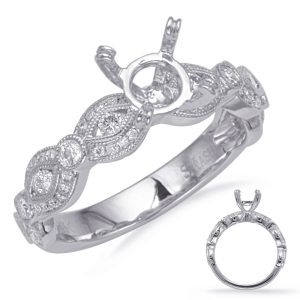 White Gold Engagement Ring White Gold Engagement Ring