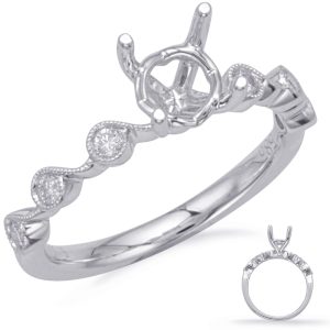 White Gold Engagement Ring White Gold Engagement Ring