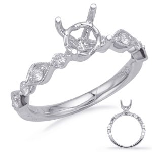 White Gold Engagement Ring White Gold Engagement Ring