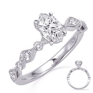 White Gold Engagement Ring White Gold Engagement Ring