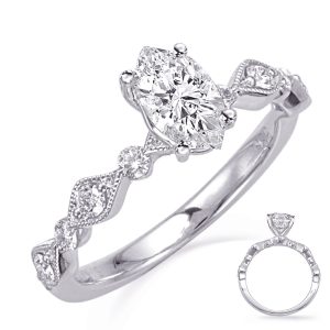 White Gold Engagement Ring White Gold Engagement Ring