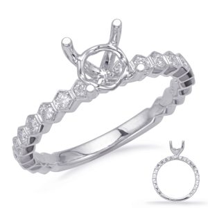 White Gold Engagement Ring White Gold Engagement Ring