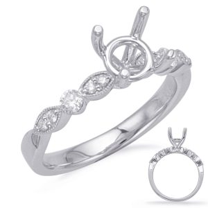 White Gold Engagement Ring White Gold Engagement Ring
