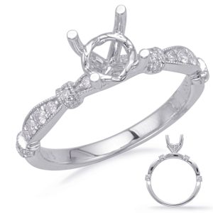 White Gold Engagement Ring White Gold Engagement Ring