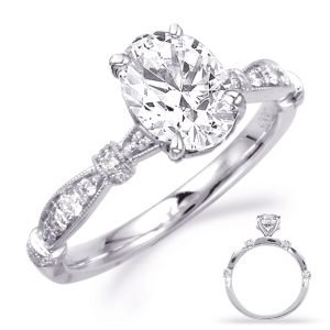 White Gold Engagement Ring White Gold Engagement Ring