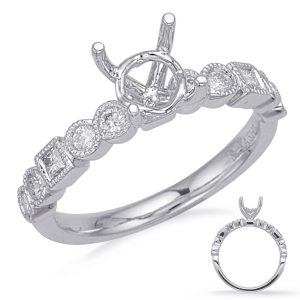 White Gold Engagement Ring White Gold Engagement Ring