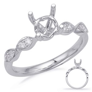 White Gold Engagement Ring White Gold Engagement Ring