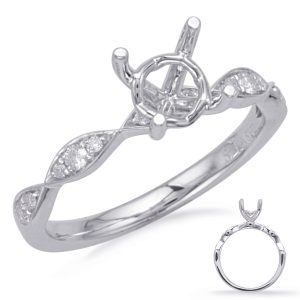 White Gold Engagement Ring White Gold Engagement Ring