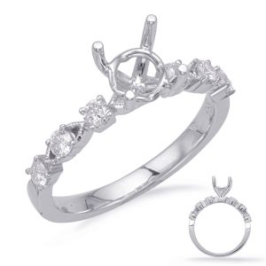 White Gold Engagement Ring White Gold Engagement Ring