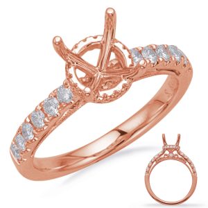 Rose Gold  Engagement Ring