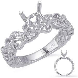 White Gold Engagement Ring White Gold Engagement Ring