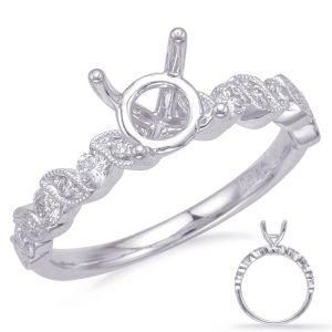 White Gold Engagement Ring White Gold Engagement Ring