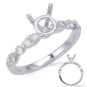 White Gold Engagement Ring White Gold Engagement Ring