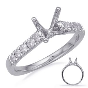 White Gold Engagement Ring White Gold Engagement Ring