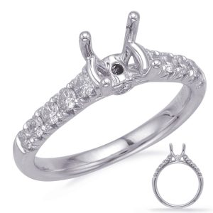 White Gold Engagement Ring White Gold Engagement Ring