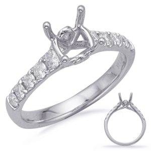 White Gold Engagement Ring White Gold Engagement Ring
