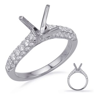 White Gold Engagement Ring White Gold Engagement Ring