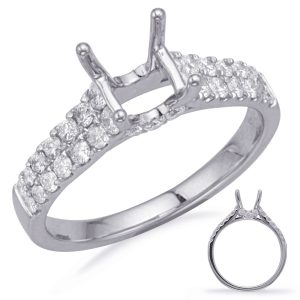 White Gold Engagement Ring White Gold Engagement Ring
