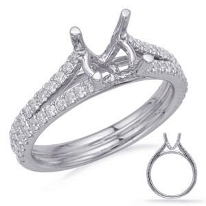 White Gold Engagement Ring White Gold Engagement Ring