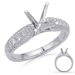 White Gold Engagement Ring White Gold Engagement Ring