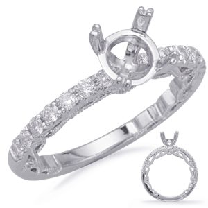 White Gold Engagement Ring White Gold Engagement Ring