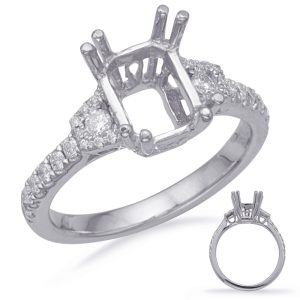 White Gold Engagement Ring White Gold Engagement Ring