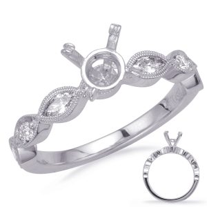 White Gold Engagement Ring White Gold Engagement Ring