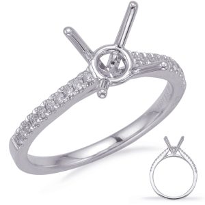 White Gold Engagement Ring White Gold Engagement Ring