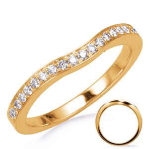 Yellow Gold Curved Band