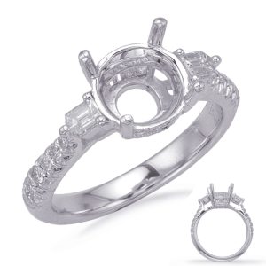 White Gold Engagement Ring White Gold Engagement Ring