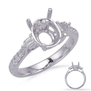 White Gold Engagement Ring White Gold Engagement Ring