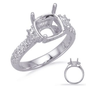 White Gold Engagement Ring White Gold Engagement Ring